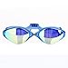 Swim Goggles, COPOZZ 3550 Swimming Goggles For Adult Youth Men Women - Mirrored Coated / Clear Anti Fog UV Protection Lens 3 Nose Bridges - For Competitive Indoor / Open Water