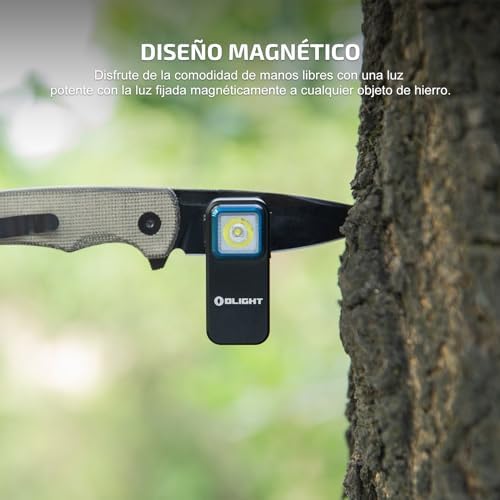 Oclip Mini Linterna de Clip Luz Roja y Blanca 300LM 70M