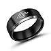 Godyce Anime Ring for Men Size 7-12 - 8mm Wide Black Stainless Steel (9)