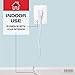 Iron Forge Cable 15 ft Flat Plug White Extension Cord with 3 Outlets - 16/3 SJTW 3 Prong Indoor Extension Cord with Multiple Outlets