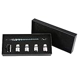 Glass Dip Pen, Aolvo 1pcs Glass Signature Pen Crystal Dip Sign Elegant Pen with 4pcs Calligraphy Ink for Writing Decoration Gift -Five Color Available (Type 1)