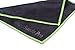 (5-pack) Premium Microfiber Cleaning Cloth For Glass, Camera Lenses, Phones, Tablets, Screens (2 Black, 2 Grey, 1 Green) 6