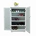 Homecharm-Intl 23.6x12.8x39.8-Inch Storage Cabinet,2 Louvered Doors,White(HC-005)