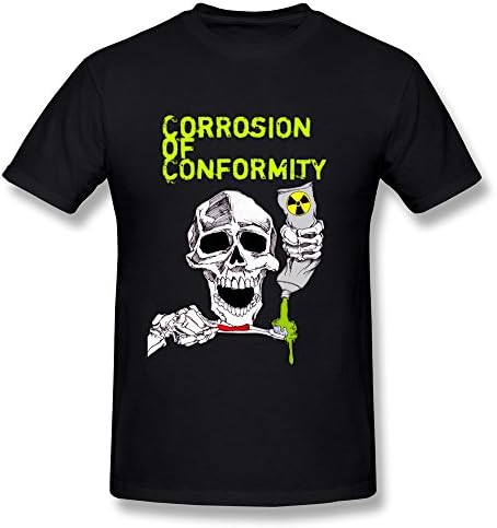 YONGDE Men's Corrosion Of Conformity T Shirt L Black