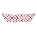 A World Of Deals #25 Paperboard Red Check Food Tray, 1/4-lb Capacity (Pack of 250)