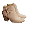 PiePieBuy-Womens-Tie-Knot-Chelsea-Pump-Ankle-Boots-Closed-Toe-Stacked-Heel-Booties-Shoes