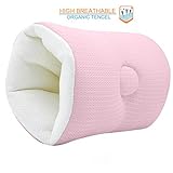 Baby Breastfeeding Pillow, Slip On Ultra Soft Breathable and Lithe Infant Bottle Feeding Head Support for Newborn, Portable and Washable Multi Use Arm Nursing Cushion for Travel, Pink