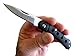 Valtev Small Folding Pocket Knife, Curved Black Anodized Aluminium Handle, Quality Stainless Steel lockback Blade, Sturdy Nylon Pouch