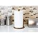 Home Basics Pine Countertop Paper Towel Holder Rustic Kitchen Paper Towels Holder | with Tear-Arm and Rounded Base for Stability