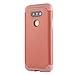 LG G5 Case, Pandawell [Corner Protection] Slim Thin Hybrid Dual Layer Shock Absorbing Impact Resist Case Cover for LG G5 - Rose Gold