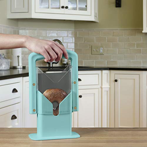 Hoan Bagel Guillotine Universal Slicer, 9.25inch, Aqua Sky Pricepulse