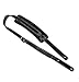 Walker & Williams C-19 Classic Black Vintage Style Rockabilly Guitar Strap Premium Signature Soft Grain Leather Extra Long For Acoustic, Electric, And Bass Guitars