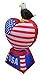 BZB Goods 5 Foot Tall Patriotic Independence Day Inflatable Love Heart with American Flag and Eagle Decoration