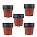 Coolrunner 3.5 Inch Plastic Flower Seedlings Nursery Pot/pots (100)