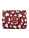 Portable Waterproof Travel Cosmetic Bag - Lady Color Portable Travel Makeup Kit Organizer Bathroom Storage Cosmetic Bag Carry Case Toiletry Bag with Hanging Hook (Wine Flowers)