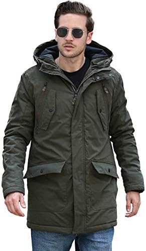 2019 Men Parka, Warm Insulated Parka, Men Winter Jacket, Waterproof Down Parka Coat