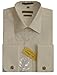 FIZAARO Off-White (Bone) French Cuff Dress Shirt with Cufflinks