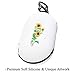 Buds Case/Buds + Plus Case Carrying Cover Skin Silicone White Wireless Cute with Keychain Clip Sunflower Compatible with Buds/Buds Plus + Bud Pods Airbuds Earbuds