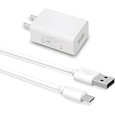 Micro USB Charger with 16.4FT Power Extension Cable for Wyze Cam, Yi Camera,Oculus Go,Cloud Cam,Echo Dot Kid Edition,Nest Cam,Netvue,Blink,Furbo Dog Yi Dome Home Security Camera,Charging Supply Cord