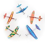 Fun Central 12 Pack - Glider Plane Toys in Bulk for Kids - Assorted Designs