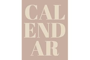 Calendar: 3 year, minimalistic, undated, Blush