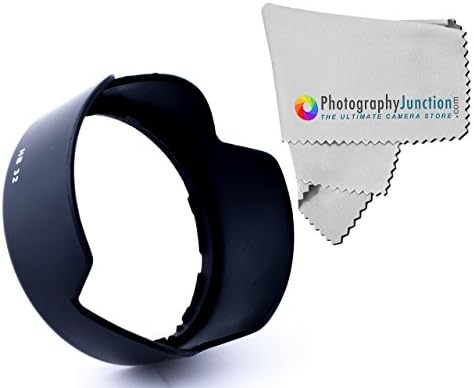 Photography Junction 67mm Snap On Flower Lens Hood HB-32 Premium Micro Fiber Cloth