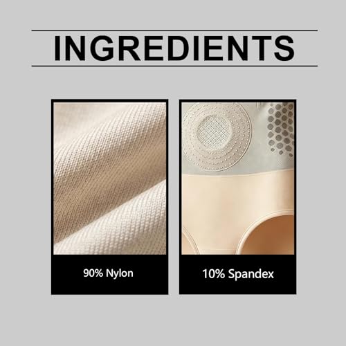 Luylmo Short Sculptant Thermogénique Brûleur de Graisse Pauraju Short Sculptant et Brule Graisse Ventre Plat 4 en 1 Gainant Shapewear Thermogenique Taille Haute sous-Vêtement pour Femme （XL,Nu）
