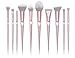 Jessup makeup brush set,Professional Makeup Brushes,Eye Brush Powder brush,Highlight,Blush Brush, Contour Brush,Fiber bristles,Plastic Handle Brush set Pink T260