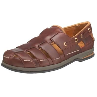 Amazon.com | Sperry Top-Sider Men's Nautical Gold Cup Fisherman Sandal, Amaretto, 11.5 W | Sandals
