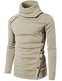 H2H Mens Casual Slim Fit Button Point Knitted Pullover Sweaters