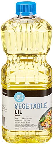 AMAZON BRAND – HAPPY BELLY SOYBEAN VEGETABLE OIL, 48 FL OZ (PACK OF 1)