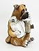 Adorable Hugging Fawn Boxer Dog Decorative Glass Salt Pepper Shakers Holder Resin Figurine