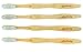 Bamboo Toothbrush | Kids And Adults | Soft Reliable Bristles | Tongue Scraper Included | Natural / Biodegradable / Eco Friendly | 4 Pack Set | Travel | Can Use With Charcoal