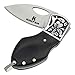 Kimter Mini Pocket Knife 3.94 Inch Sharp Ebony Wooden Handle Knives with Liner Lock 440 Steel Blade EDC for Camping Hunting Hiking Survival Tool