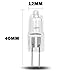 G4 Light Bulb 24V CLEAR LENS 20W 35MM Length 24 Volt Heavy Machinery Marine Train Cabin Lighting Replacement Lightbulb JC 24Volt AC DC Capsule Lamp T3 Shape Halogen 250 Lumen Industrial Commercial App