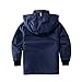 Hiheart Boys&Girls Waterproof Hooded Jackets Cotton Lined Rain Jackets Dark Navy 6/7