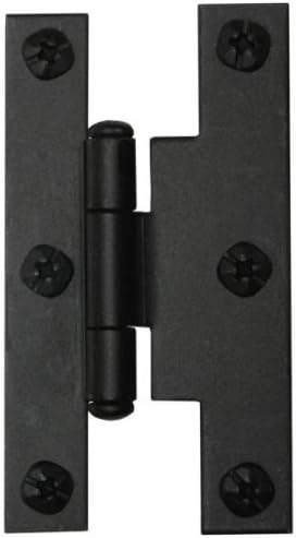 Acorn AH2BQ H Hinge Offset 3/8"X3", Black Iron