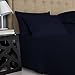 Pure Egyptian Queen Size Cotton Bed Sheets Set (Queen, 1000 Thread Count) Navy Bedding and Pillow Cases (4 Pc) – Egyptian Cotton Sheets Queen Size Bed- Sateen Sheets - 15” Queen Deep Pocket Sheets