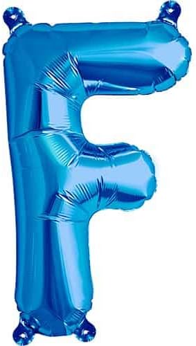 DecorativeConceptsUK 16" BLUE LETTERS & NUMBERS BALLOONS BIRTHDAY ANNIVERSARY DECORATION (16" BLUE LETTER F)
