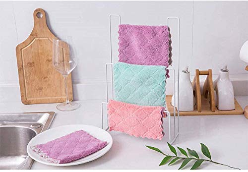 Super absorbierendes Mikrofasertuch,Nein flaum, Glas, sauberes Handtuch, Spülbecken, Nicht-Stocktopf, Geschirrtücher, Küchenutensilien, Badezimmerreinigung (25 * 25CM)