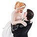 LingStar Love Romance Wedding Cake Toppers Figurines Couple Happy Bride and Groom Resin Decoration 336 Inch