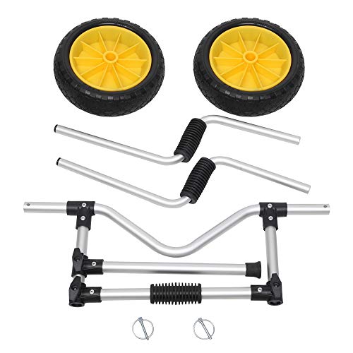 Bonnlo Kayak Dolly Scupper, Kayak Trolley Carts for Sit on Top Kayaks