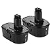 YABELLE 18V 3000mAh Li-ion Replacement Battery for Dewalt XRP DC9096 DC9098 DW9095 DW9096 DW9098 DE9503 Dewalt 18v Battery (2 Packs)