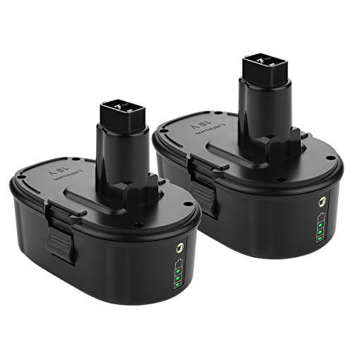 YABELLE 18V 3000mAh Li-ion Replacement Battery for Dewalt XRP DC9096 DC9098 DW9095 DW9096 DW9098 DE9503 Dewalt 18v Battery (2 Packs) YABELLE 18V 3000mAh Li-ion Replacement Battery for Dewalt XRP DC9096 DC9098 DW9095 DW9096 DW9098 DE9503 Dewalt 18v Battery (2 Packs)
