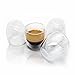 Espresso Cups, Glass Cups Shot Glass Coffee Espresso Cups Cafecito Cups Double Wall Thermo Insulated Glass ,80 ML/2. 7 Ounce,Set of 4