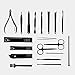 Manicure Set Women WHIMSYYY Manicure Kit for Girl Professional Nail Clippers Set Pedicure Care Tools Stainless Steel Grooming Kit 18Pcs for Travel