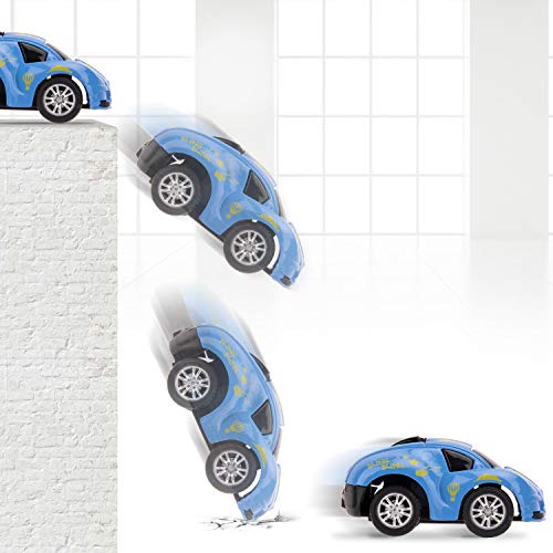 image for Kilpkonn Race Car Toys Set, 10 Die-Cast Metal Cars, 8 Road Sign, Mini 