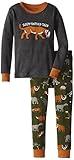 Hatley Little Boys' Pajama Set Prehistoric Animals Sleepy-Toothed Tiger