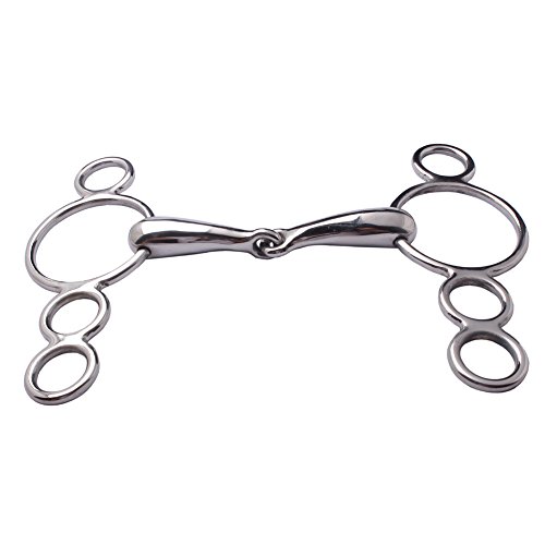 TACK Horse PRAIRIE METAL PRO Equestrian Tack DUTCH GAG SNAFFLE 4