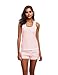 Luvrobes Women's Lace Trim 2-Piece Cotton Short Pajama Set(M, Pink)